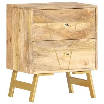 Nachttisch 40 x 30 x 50 cm Mangoholz Massiv