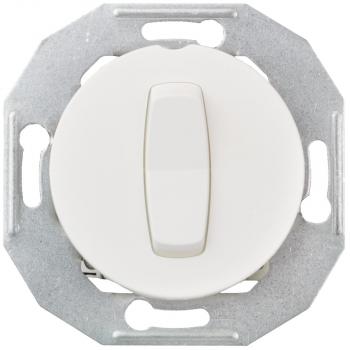 ARDEBO.de Elso WDE011031 Kreuzschalter mit Zentralplatte, Renova, weiß