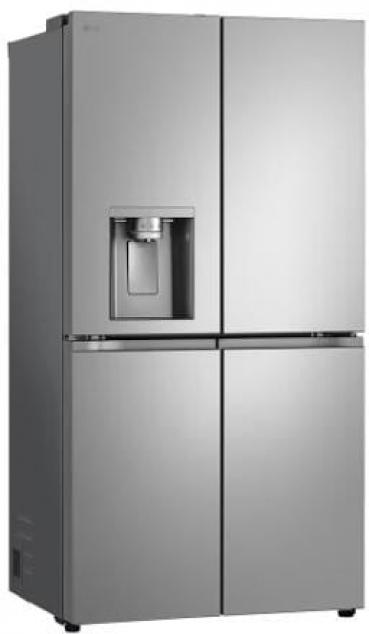 LG GML960PYFE Stand Side-by-Side Kombination Multi-Door, 91,4 cm breit, 637 L, NoFrost, Eis-, Crushed Ice- und Wasserspender, Festwasseranschluss, Prime Silver