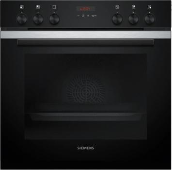 Siemens PQ212KA10 Einbau-Herd-Set mit Elektro-Kochfeld (EA64RGNA1E + HE273ABS3), 60 cm breit, 71 L, activeClean, cookControl10, 3D Heißluft, Rahmen aufliegend, schwarz