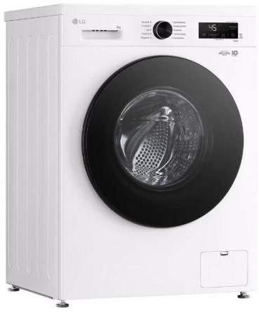 LG F4WB308Y 8kg Frontlader Waschmaschine, 60 cm breit, 1400 U/Min, unterbaufähig, Steam, Inverter Direct Drive®-Motor, WLAN, Kindersicherung, weiß glänzend