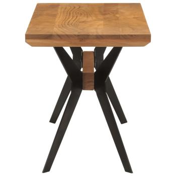 ARDEBO.de - Esszimmerbank 110x40x46 cm Massivholz Akazie und Stahl
