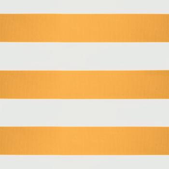 Markise Einziehbar Gelb und Weiß 3x2,5 m Stoff und Aluminium