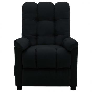 Massagesessel Elektrisch Schwarz Stoff