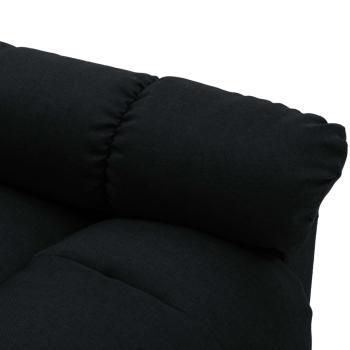 Massagesessel Elektrisch Schwarz Stoff