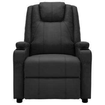 Massagesessel Elektrisch Schwarz Kunstleder