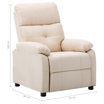 Relaxsessel Elektrisch Creme Stoff