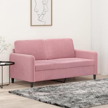 ARDEBO.de - 2-Sitzer-Sofa Rosa 140 cm Samt