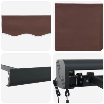 Markise Automatisch Braun 300x250 cm