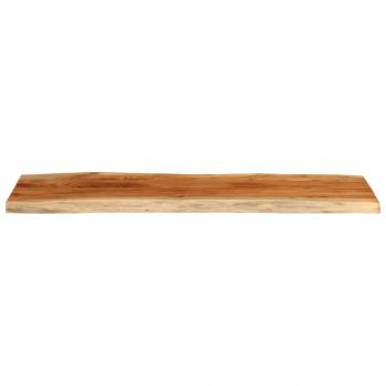 Tischplatte 140x40x3,8cm Rechteckig Massivholz Akazie Baumkante