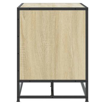 Schuhbank Sonoma-Eiche 100x40x53,5 cm Holzwerkstoff und Metall