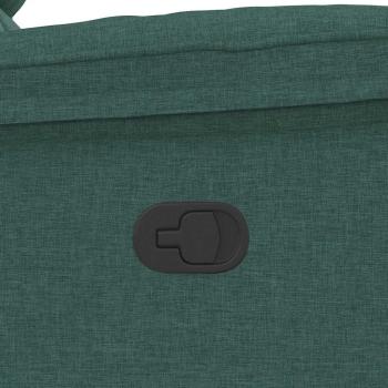 Massagesessel Dunkelgrün Stoff