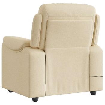 Massagesessel Creme Stoff