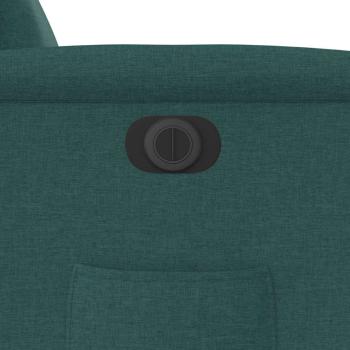 Relaxsessel Elektrisch Dunkelgrün Stoff