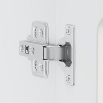 Küchen-Hängeschrank mit Glastür Hochglanz-Weiß Holzwerkstoff