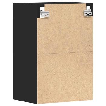 Hängeschrank Schwarz 40x29,5x60 cm Holzwerkstoff