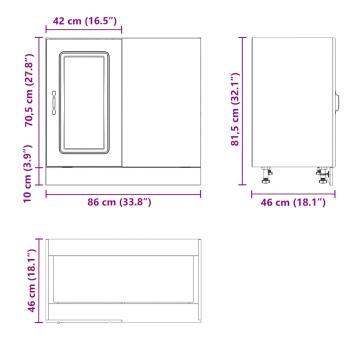 Küchenunterschrank Kalmar Sonoma-Eiche Holzwerkstoff