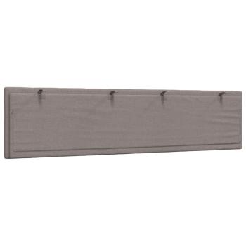 Kopfteil-Kissen Taupe 200 cm Stoff