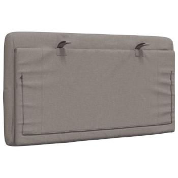 Kopfteil-Kissen Taupe 80 cm Stoff