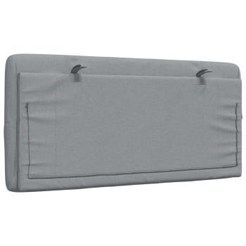 Kopfteil-Kissen Hellgrau 100 cm Stoff