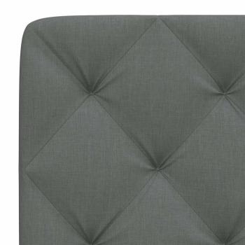 Kopfteil-Kissen Dunkelgrau 120 cm Stoff