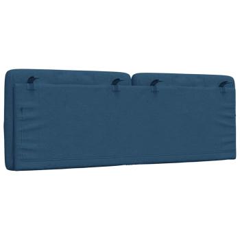 Kopfteil-Kissen Blau 120 cm Stoff