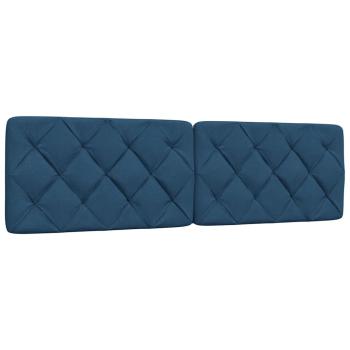 ARDEBO.de - Kopfteil-Kissen Blau 180 cm Stoff