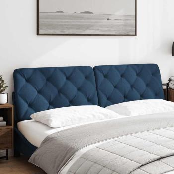 Kopfteil-Kissen Blau 180 cm Stoff