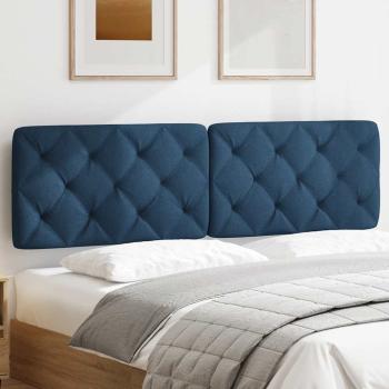Kopfteil-Kissen Blau 180 cm Stoff