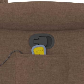 Massagesessel Braun Stoff