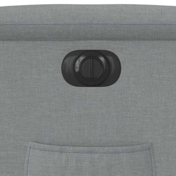 Relaxsessel Elektrisch Hellgrau Stoff