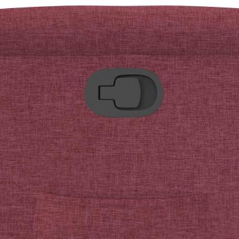 Relaxsessel mit Aufstehhilfe Weinrot Stoff