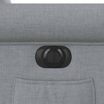 Relaxsessel Elektrisch Hellgrau Stoff