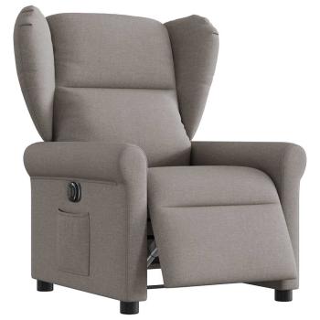 ARDEBO.de - Relaxsessel Elektrisch Taupe Stoff