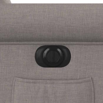 Relaxsessel Elektrisch Taupe Stoff