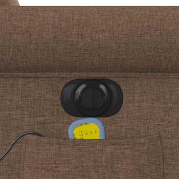 Massagesessel Elektrisch Braun Stoff