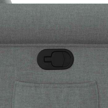 Relaxsessel mit Aufstehhilfe Dunkelgrau Stoff