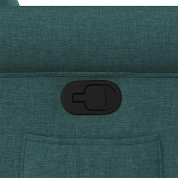 Relaxsessel mit Aufstehhilfe Dunkelgrün Stoff