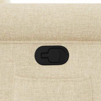 Relaxsessel mit Aufstehhilfe Creme Stoff