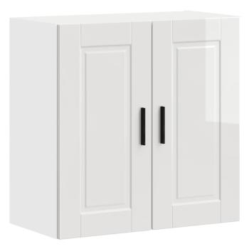 ARDEBO.de - Küchen-Hängeschrank Porto Hochglanz-Weiß Holzwerkstoff