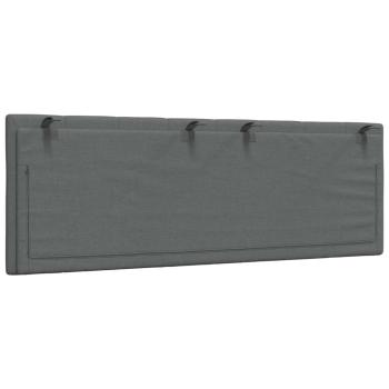 Kopfteil-Kissen Dunkelgrau 120 cm Stoff