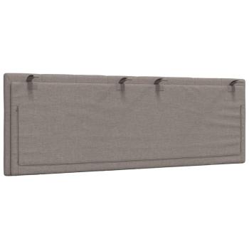 Kopfteil-Kissen Taupe 120 cm Stoff