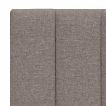 Kopfteil-Kissen Taupe 120 cm Stoff