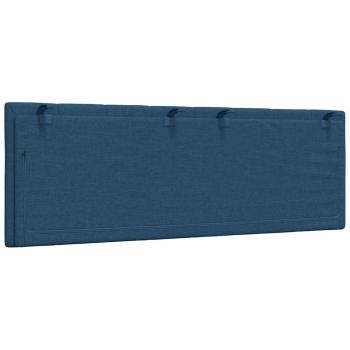 Kopfteil-Kissen Blau 120 cm Stoff