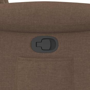 Relaxsessel mit Aufstehhilfe Braun Stoff