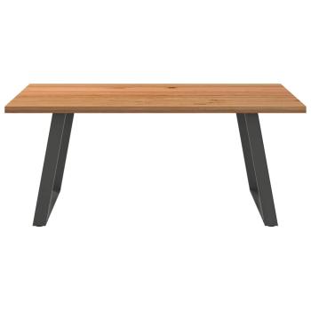 Esstisch Hellbraun 180x120x74 cm Massivholz Eiche Rechteckig