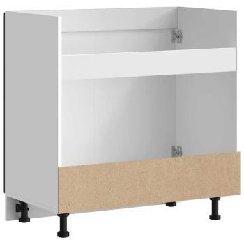 Spülenunterschrank Lucca Schwarz Holzwerkstoff