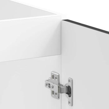 Spülenunterschrank Lucca Schwarz Holzwerkstoff