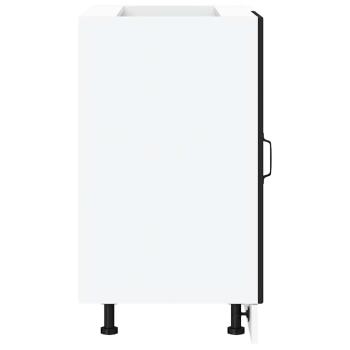 Spülenunterschrank Lucca Schwarz Holzwerkstoff