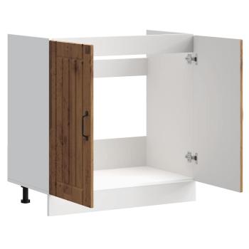 Spülenunterschrank Lucca Altholz-Optik Holzwerkstoff